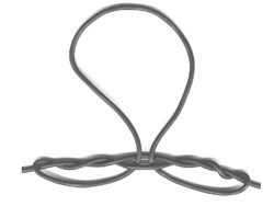 Knot for dropper loops