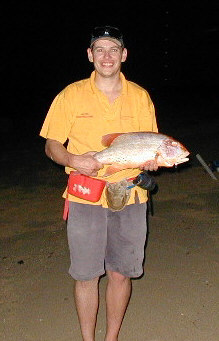 Spencer King's Chinaman fish caught during the Exmouth Fishing Safari 2002.