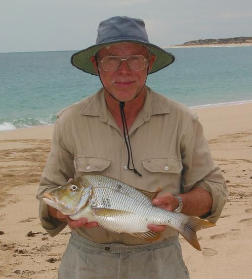 Terry Fuller's 1.5 kg Spangled Emperor caught during the Exmouth Fishing Safari 2002.