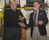  Chas Riegert receives his Game Fish Badge from Ian Cook 