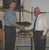  John Jardine presents Tony D'Alonzo with trophy for 2001/2 Field Day Section 5, Best Tailor 2.15 kg. 