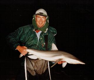 John Jardine's 8.1 kg bronze whaler shark from Bluff Creek