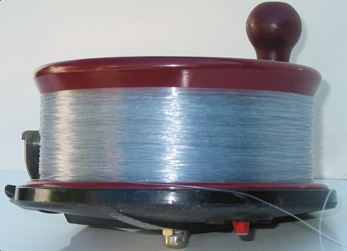 Line wound evenly and level on the spool of the Alvey