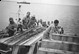 Loading the boat to Garden Island in the 1960's  