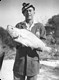 A young Jim Strong with a Mulloway.